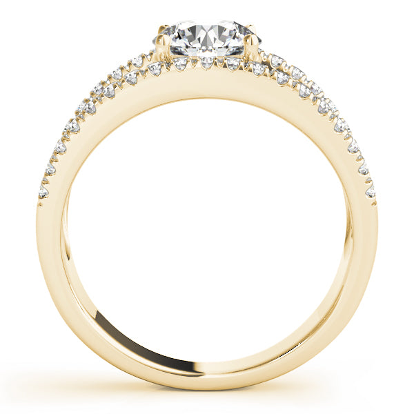 Round Multi-Row Diamond Engagement Ring · 0.69 ct tw