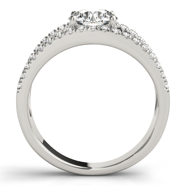 Round Multi-Row Diamond Engagement Ring · 0.69 ct tw