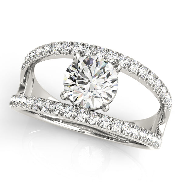 Round Multi-Row Diamond Engagement Ring · 1.69 ct tw