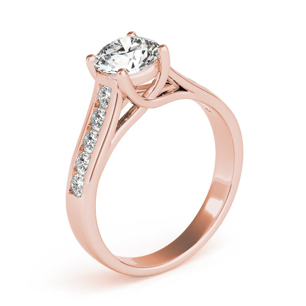 Round Trellis Diamond Engagement Ring · 1.05 ct tw