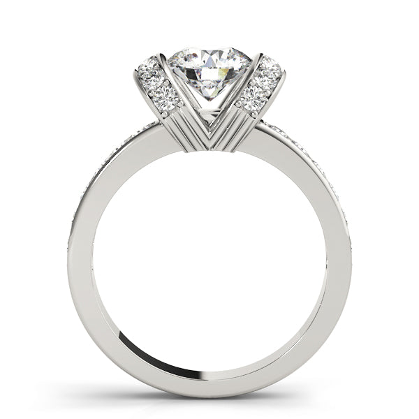 Round Single Row Prong Set Diamond Engagement Ring · 1.48 ct tw