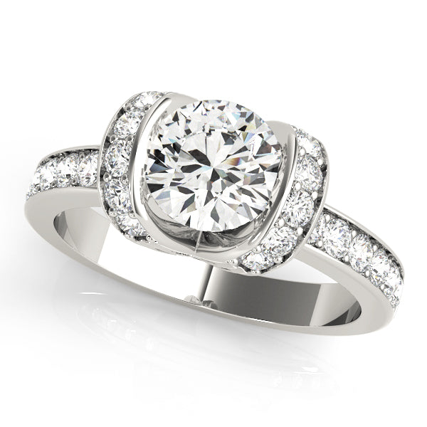 Round Single Row Prong Set Diamond Engagement Ring · 2.02 ct tw