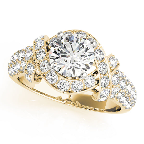 Round Multi-Row Diamond Engagement Ring · 1.58 ct tw