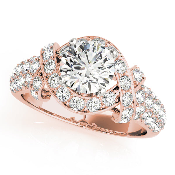 Round Multi-Row Diamond Engagement Ring · 1.58 ct tw