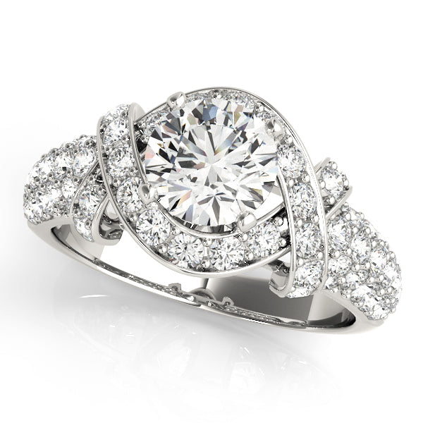 Round Multi-Row Diamond Engagement Ring · 1.58 ct tw