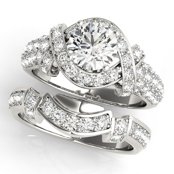 Round Multi-Row Diamond Engagement Ring · 1.58 ct tw