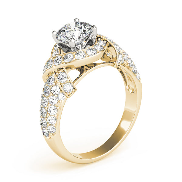 Round Multi-Row Diamond Engagement Ring · 1.58 ct tw