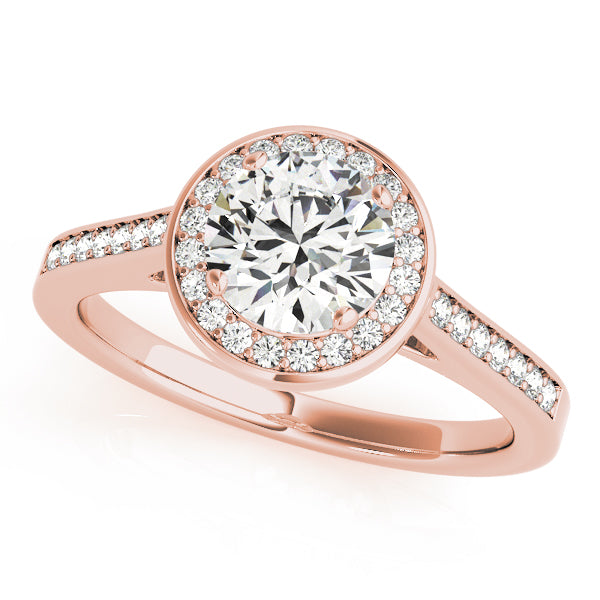 Round Halo Diamond Engagement Ring · 2.38 ct tw