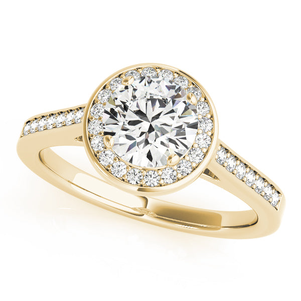 Round Halo Diamond Engagement Ring · 2.38 ct tw