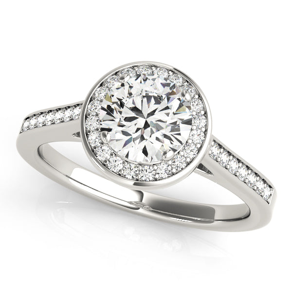 Round Halo Diamond Engagement Ring · 2.38 ct tw