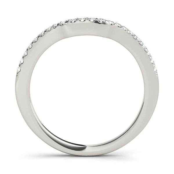 Curved Diamond Wedding Band · 0.18 ct tw