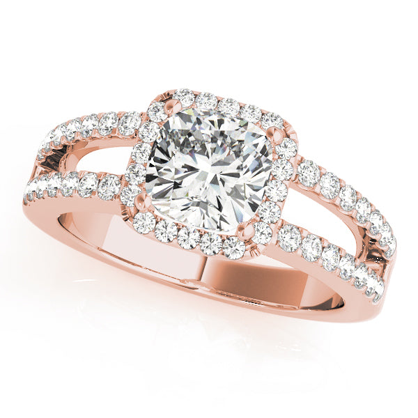 Square Halo & Cushion Diamond Engagement Ring · 2.28 ct tw
