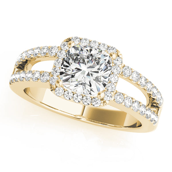 Square Halo & Cushion Diamond Engagement Ring · 2.28 ct tw