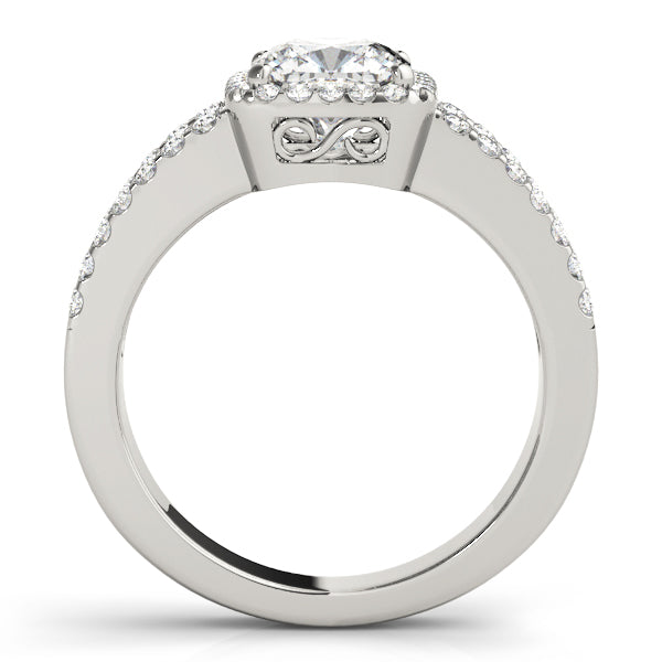 Square Halo & Cushion Diamond Engagement Ring · 2.28 ct tw