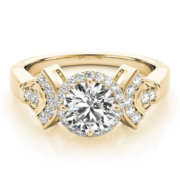 Round Halo Diamond Engagement Ring · 1.49 ct tw