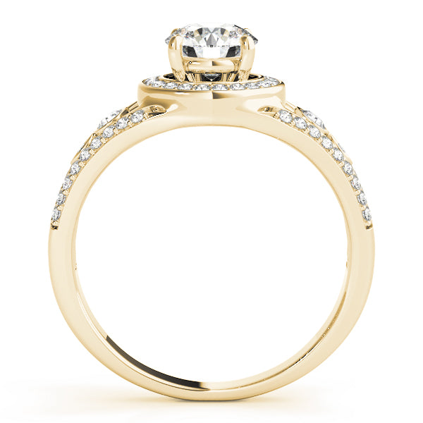 Round Halo Diamond Engagement Ring · 1.09 ct tw