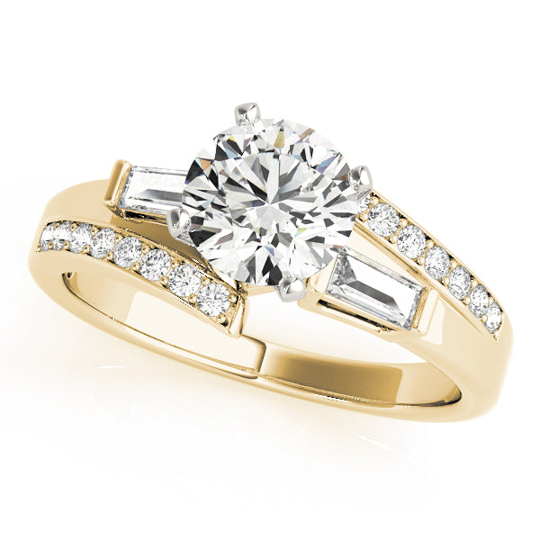 Baguette Fancy Shape Diamond Engagement Ring · 0.30 ct tw