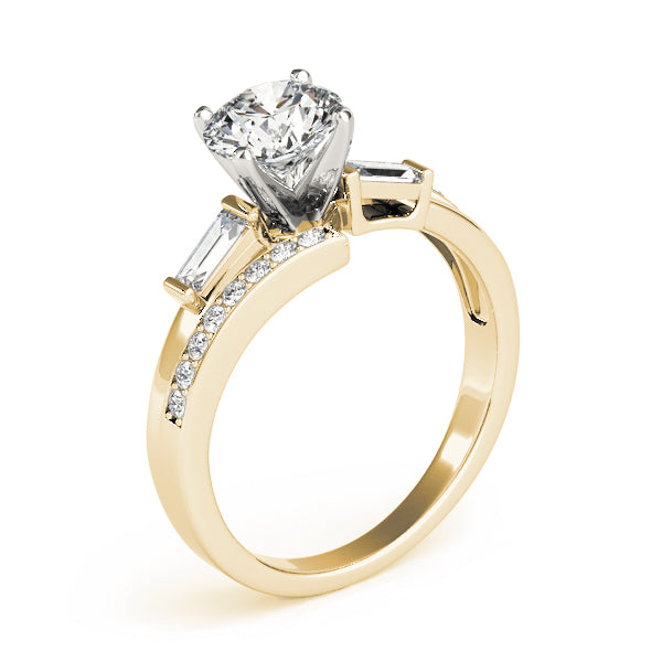 Baguette Fancy Shape Diamond Engagement Ring · 0.30 ct tw