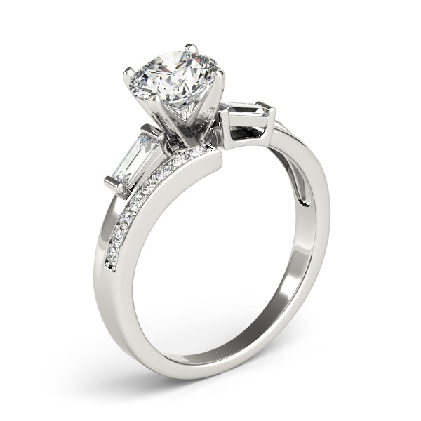Baguette Fancy Shape Diamond Engagement Ring · 0.30 ct tw