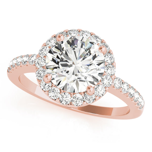 Round Halo Diamond Engagement Ring · 2.35 ct tw