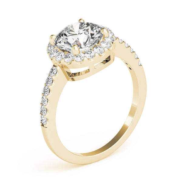Round Halo Diamond Engagement Ring · 2.35 ct tw