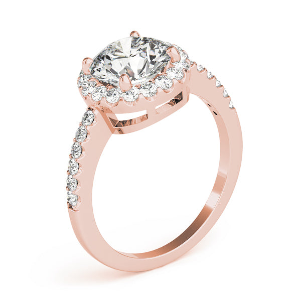 Round Halo Diamond Engagement Ring · 2.35 ct tw