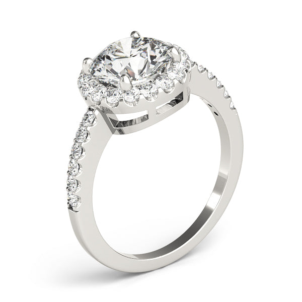 Round Halo Diamond Engagement Ring · 2.35 ct tw