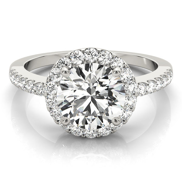 Round Halo Diamond Engagement Ring · 2.35 ct tw