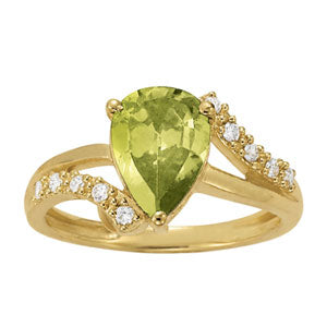 Pear Gemstone Fashion Ring · 0.10 ct tw