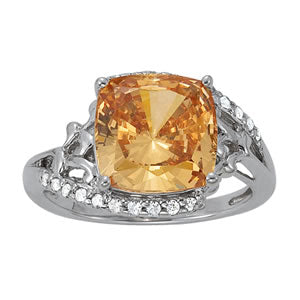 Cushion Princess Gemstone Fashion Ring · 0.20 ct tw