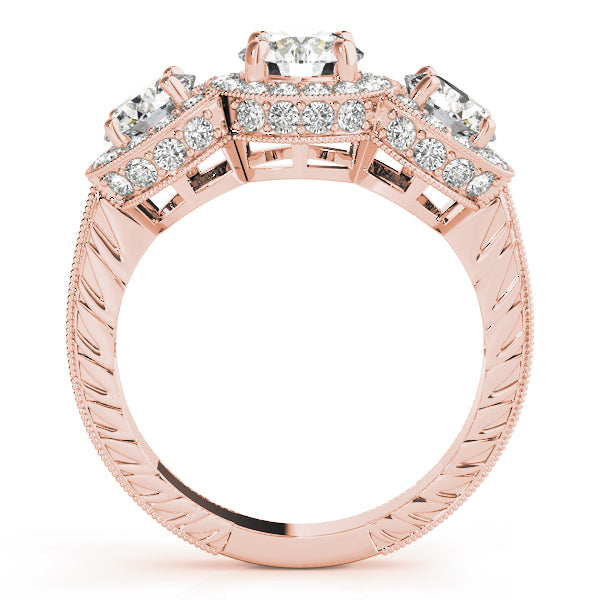 Round Three-Stone Diamond Engagement Ring · 2.28 ct tw