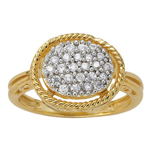 Diamond Cluster Fashion Ring · 0.24 ct tw