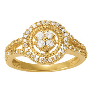 Diamond Cluster Fashion Ring · 0.41 ct tw