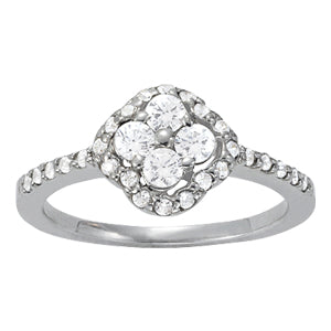 Diamond Cluster Fashion Ring · 0.66 ct tw