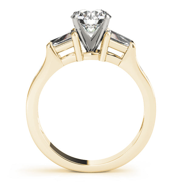 Baguette Fancy Shape Diamond Engagement Ring · 0.91 ct tw