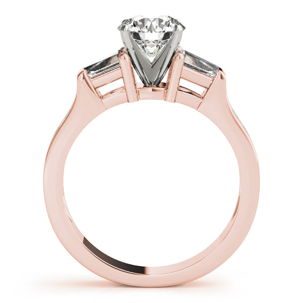Baguette Fancy Shape Diamond Engagement Ring · 0.91 ct tw
