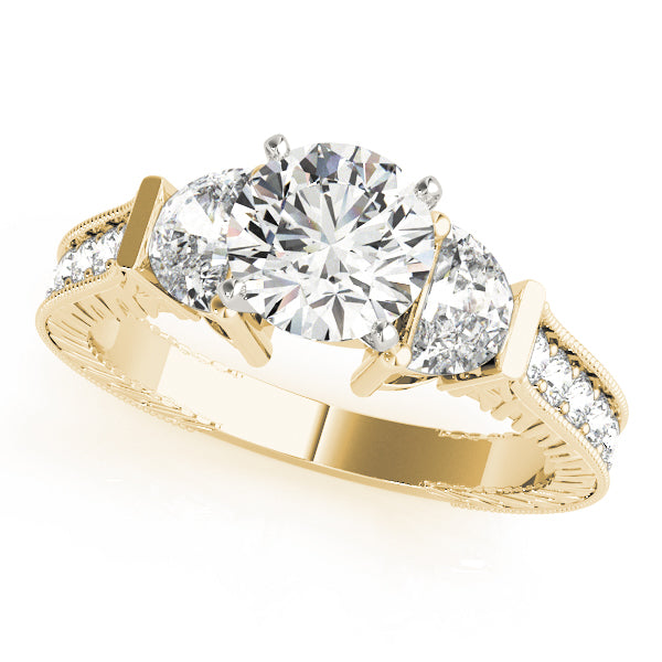 Fancy Shape Diamond Engagement Ring · 0.90 ct tw