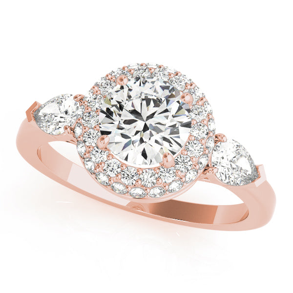 Round Halo Diamond Engagement Ring · 1.75 ct tw