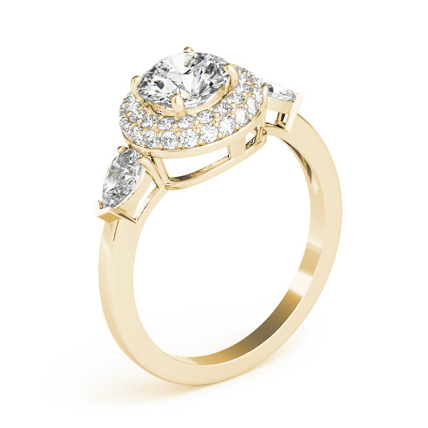 Round Halo Diamond Engagement Ring · 1.75 ct tw