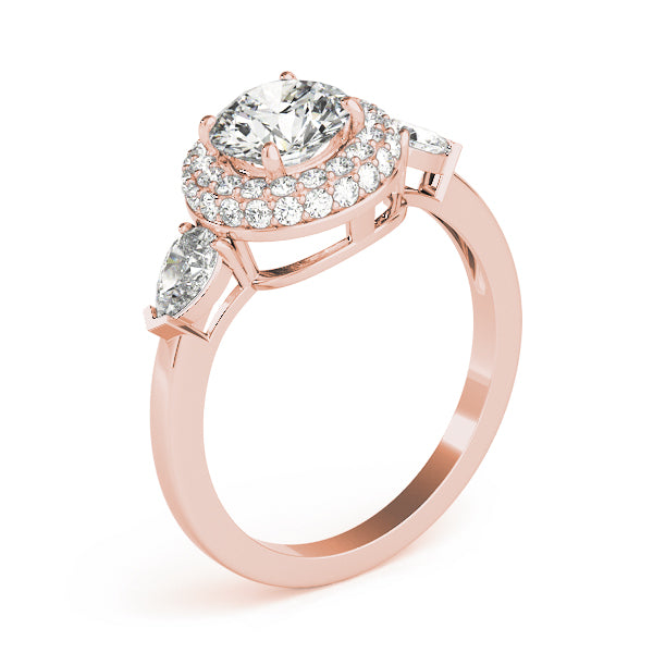 Round Halo Diamond Engagement Ring · 1.75 ct tw