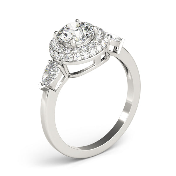 Round Halo Diamond Engagement Ring · 1.75 ct tw