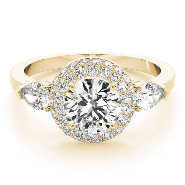 Round Halo Diamond Engagement Ring · 1.75 ct tw