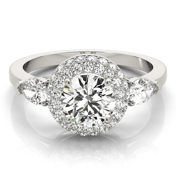 Round Halo Diamond Engagement Ring · 1.75 ct tw
