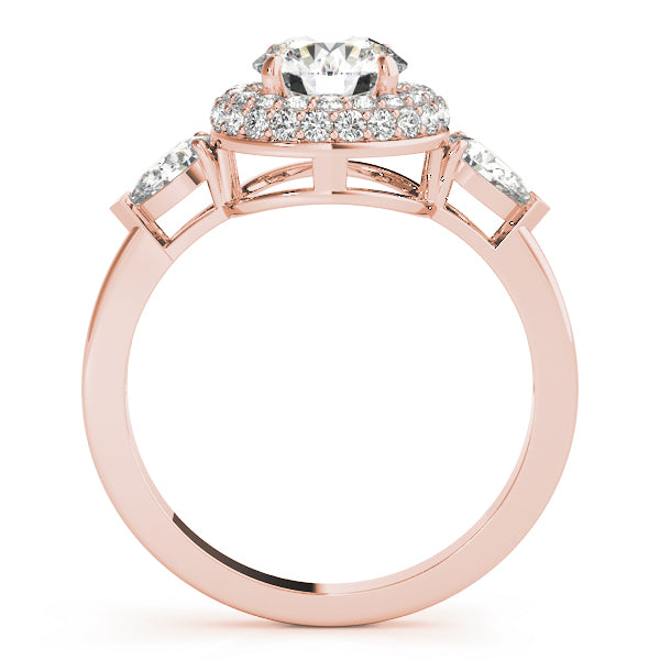 Round Halo Diamond Engagement Ring · 1.75 ct tw