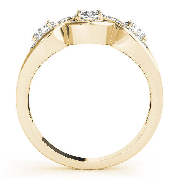 Round Three-Stone Diamond Engagement Ring · 0.99 ct tw