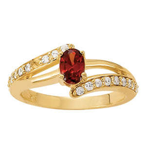 Oval Gemstone Fashion Ring · 0.30 ct tw