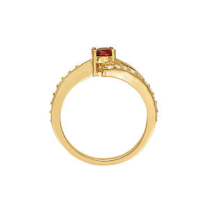 Oval Gemstone Fashion Ring · 0.30 ct tw