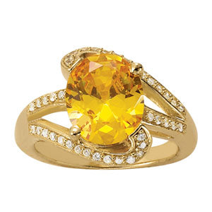Oval Gemstone Fashion Ring · 0.20 ct tw