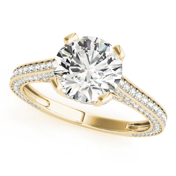 Round Antique Diamond Engagement Ring · 2.77 ct tw