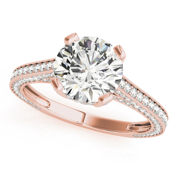Round Antique Diamond Engagement Ring · 2.77 ct tw